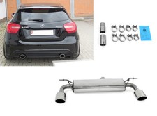  Edelstahl Duplex Sportauspuff Mercedes A-Klasse W176 4matic je 115x85mm oval