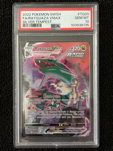 New ListingRayquaza VMAX TG20 PSA 10 Gem Mint Silver Tempest