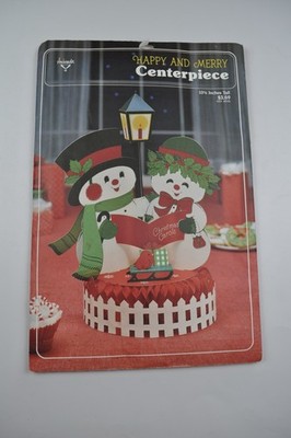 Vintage Hallmark Ambassador Christmas Centerpiece Happy & Merry 