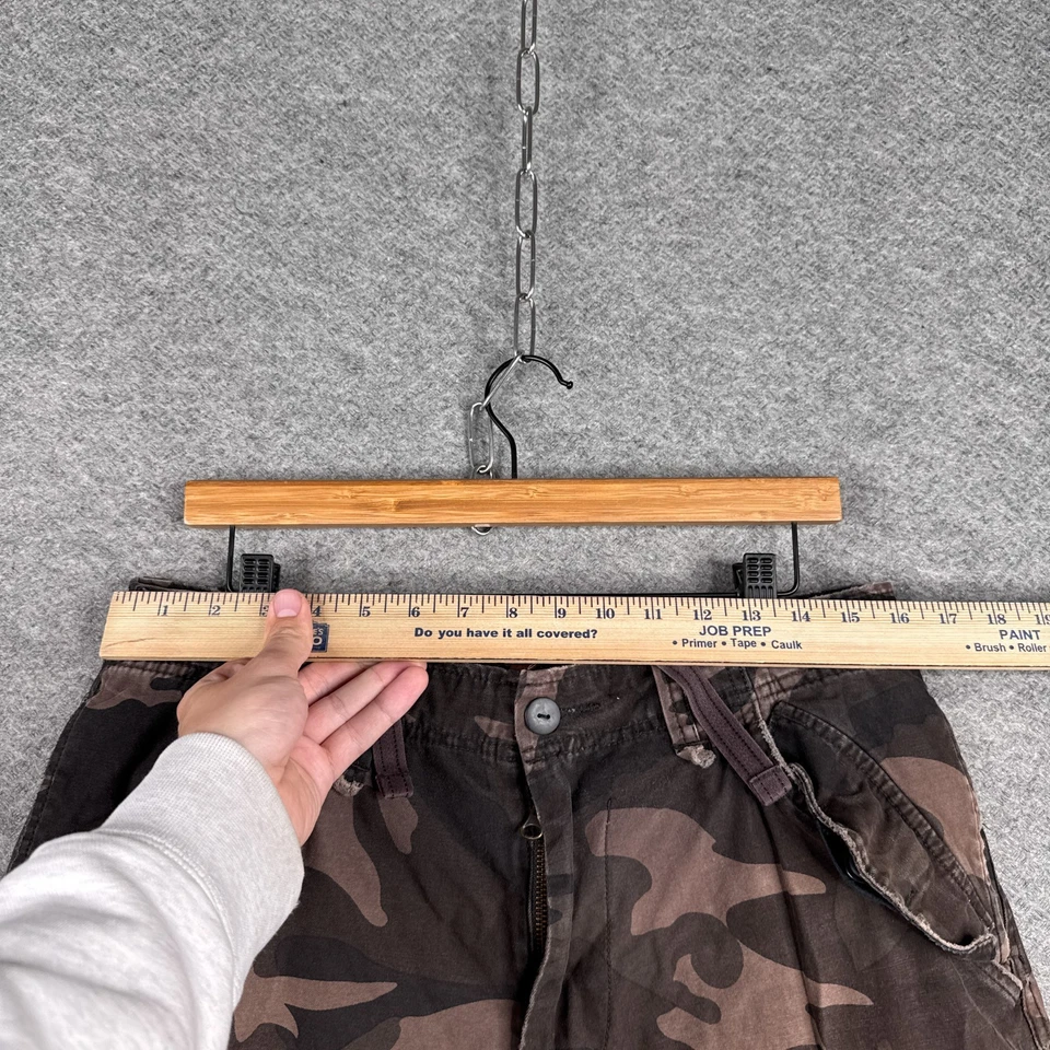 Винтажные мужские шорты American Rag 33 (32x9) Nrown Woodland камуфляж грузовой десантник - Изображение 3 из 4