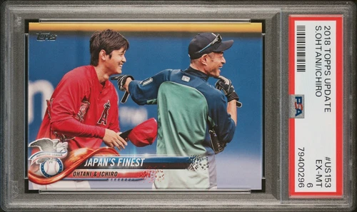 SHOHEI OHTANI ICHIRO 2018 TOPPS JAPAN ROOKIE RC #US153 PSA 6 EX-MT DODGERS HOF!