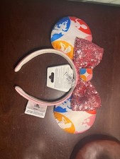Disney Vacation Club Member Exclusive Pastel Color Block Minnie Ears Headband