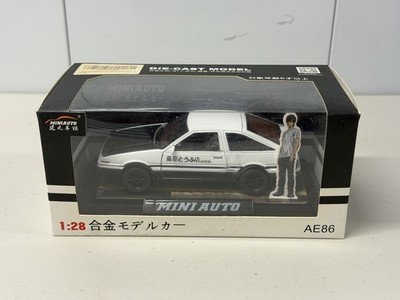 MINI AUTO Toyota Sprinter Trueno ''Initial D''  Apex AE86 1/28 Diecast White