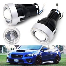 Direct Fit Led Halo Angel Eyes Projector Fog Lights Kit For Acura Honda Ford Etc Direct Fit Led Halo Angel Eyes Projector Fog Lights Kit For Acura Honda Ford Etc