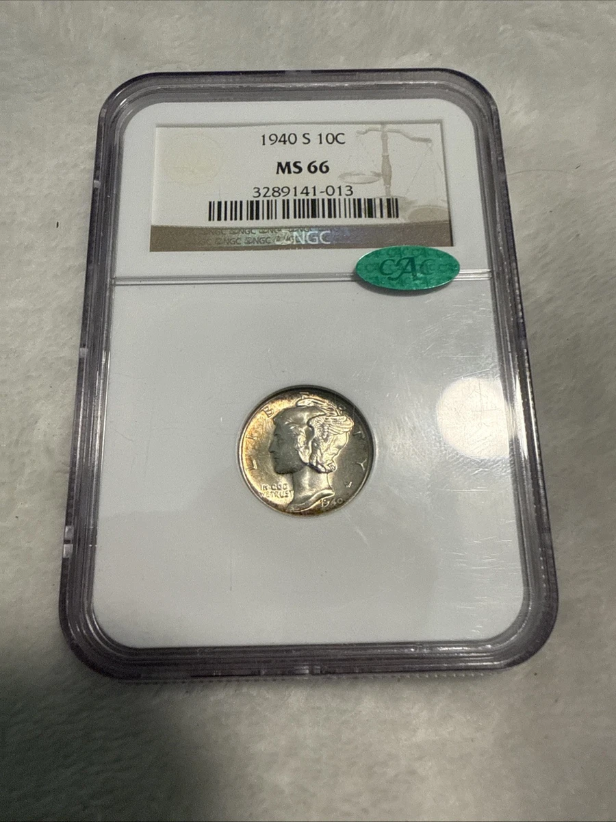 MS 66 Graded 1940 Year Mercury Dimes (1916-1945) for sale | eBay