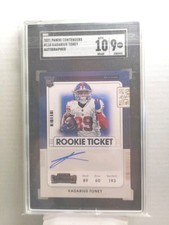 Kadarius Toney 2021 Panini Contenders #110 Rookie Ticket RC Auto SGC 9 NY/Browns