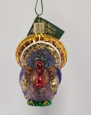Old World Christmas Ornament "Tom Turkey" #16015 in OWC Retail Gift Box