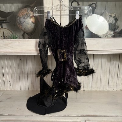 California Costume Adorable Witch Costume Child Toddler 2-4Halloween Dress Black