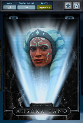 Topps Star Wars Card Trader 2021 ASHOKA TANO Legendary Monument