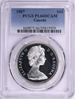 1967 CANADA SILVER DOLLAR PCGS PL66 DCAM