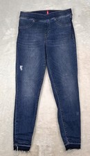 Spanx Women's Jegging Jeans Size Medium Medium Wash Blue Denim Stretch Pull On