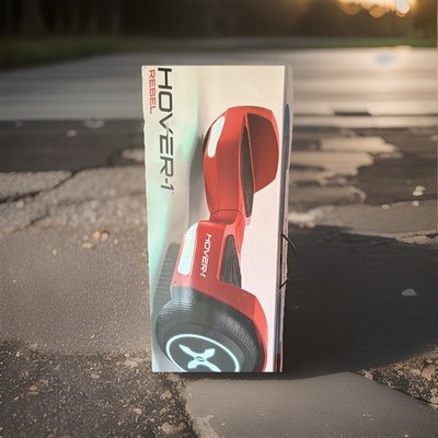 Hover-1 Rebel Red Self Balancing Scooter 6.5'' Light Up Wheel LED 6mph new in box