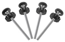 4Pcs Universal Baby Gates Threaded Spindle Rod, M8 8mm 4.7 inches, Black