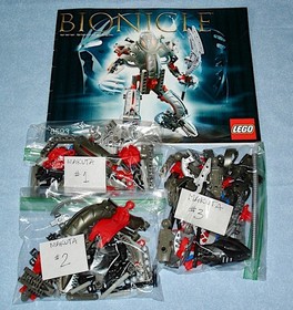Lego Bionicle MAKUTA 8593 - Original 2003 TERIDAX Mask of Shadows with Manual