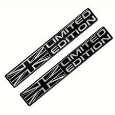 2x 3D Gel Aufkleber Union Jack Flagge Sticker Emblem Limited Edition Auto usw
