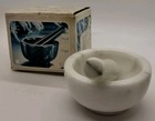 Vintage White Marble Mortar & Pestle Set in Original Box — photo 5