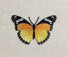 Monarch Butterfly - Black/Orange/Yellow - Iron on Applique/Embroidered Patch