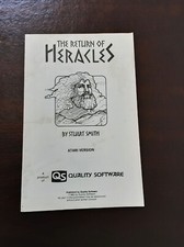 The Return of HERACLES   Players Instruction Manual     Atari 400/800 image
