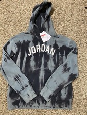 Nike Air Jordan Sport DNA Men's Statement Fleece Hoodie Gray White DJ0225-100 XL