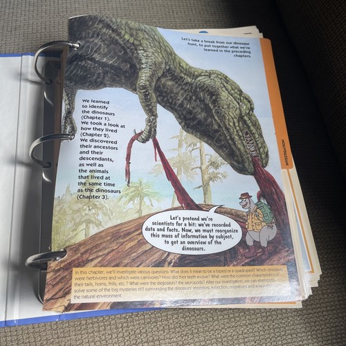 Newfield Publications DINOSAUR CARDS SET with 3 Ring Folder/Binder - Picture 3 of 5