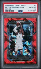 2023-24 Panini Prizm DP Red Ice Prizm #2 Victor Wembanyama (RC)