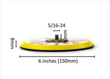 5" x 5/16-24 Male Hook  Loop Back-up Sanding Pads