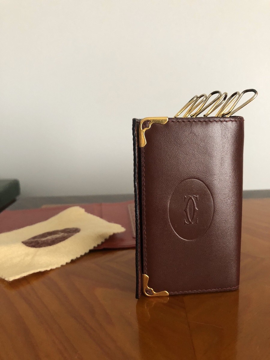 Authentic MUST DE CARTIER SMALL LEATHER GOODS, 6-KEY KEY Authentic MUST DE CARTIER SMALL LEATHER GOODS, 6-KEY KEY