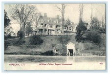 1907 Roslyn L.I New York NY, William Cullen Bryant Homestead Antique Postcard