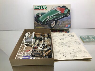 TAMIYA 2446 LOTUS SUPER 7 SERIES II 1500 -1:24- PARTLY BUILT PLASTIC KIT IN BOX