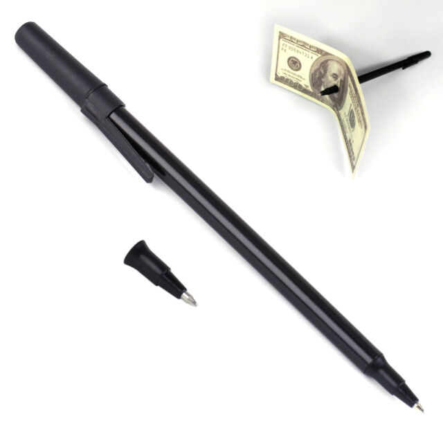 Zaubertricks Magische Stift Penetration Durch Papier Dollar Bill Geld Trick CITA