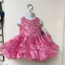 24 Months Little Rosie Pink Rhinestoned Pageant Dress W/Matching Accessories NWT