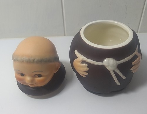Friar Tuck Sugar Bowl Or Jam Container W Germany - Picture 2 of 7