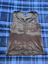 Harley Davidson Women's Size XL Brown and Orange Vest Orlando Made In USA