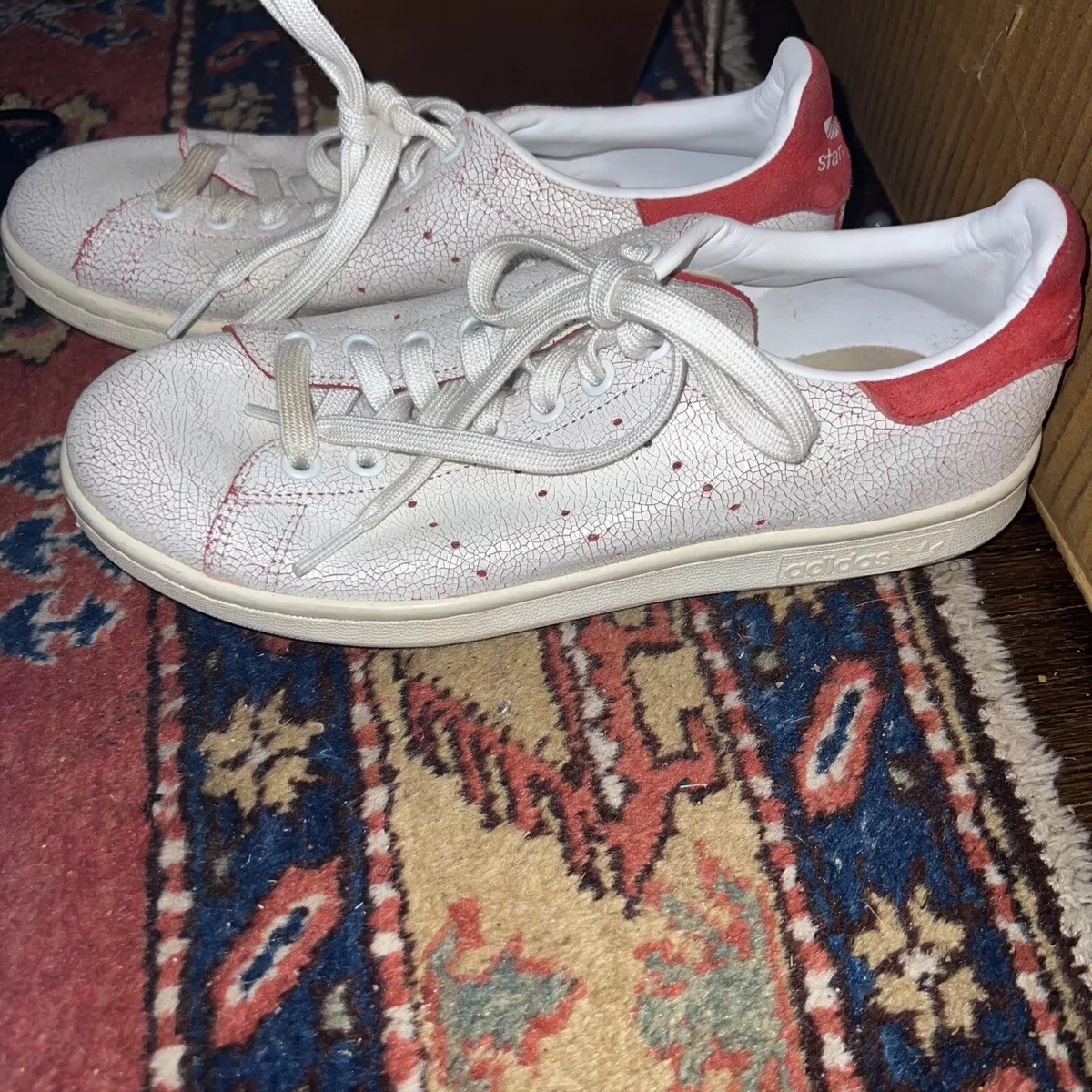 Stan smith cheap 2 Rouge femme