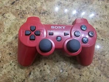 Sony Playstation 3 PS3 DualShock 3 Controller Red Genuine OEM CECHZC2U