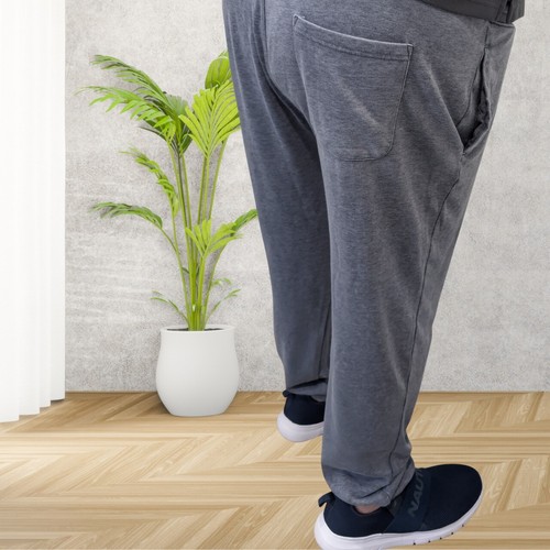 Pantalones de chándal grandes y altos de uso original para hombre, 2XL, 3XL, 4XL, 5XL, gris folkstone - Imagen 3 de 3