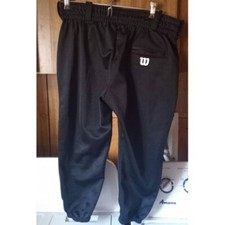 LOT OF3 mixed SOFTBALL Items WILSON XL PANTS BLACK POLY + 1 black & 1 blue BELT