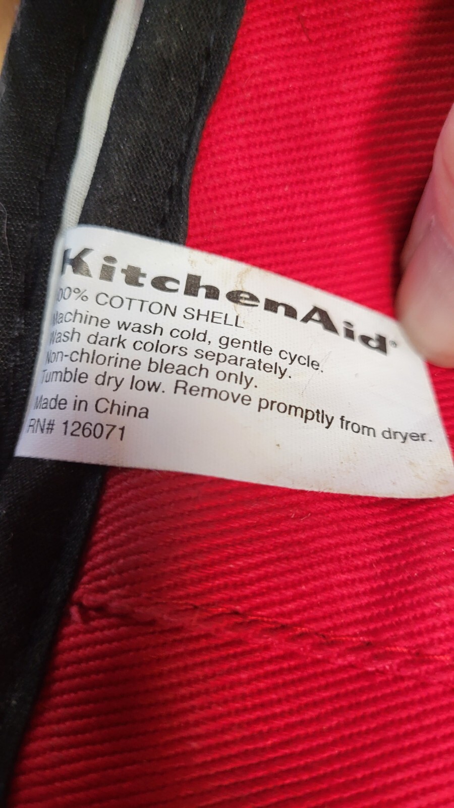 KitchenAid Stand Mixer Cover KMCC1ER RED fits Tilthead KitchenAid