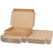 Takeaway Plain Pizza Boxes in Kraft Brown Strong Postal Dessert Box 7"- Bulk Buy