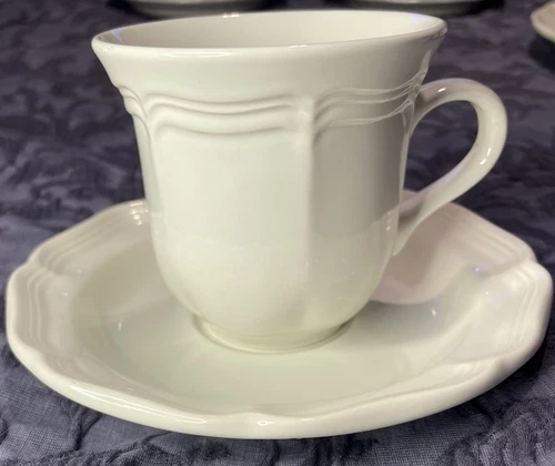 Mikasa French Countryside Coffee Mug Tea Cup & Saucer Ceramic F9000 Malaysia EUC