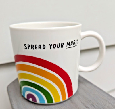 Rainbow Mug ''Spread Your Magic'' 16oz Coffee Tea  Mom Best Friend Gift Hallmark 