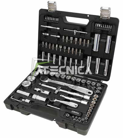 Coffret De Douilles Beta Tools 903 E/C98, 1/2 Et 1/4, Avec Cliquet Et Embouts