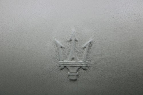 Headrest Maserati Quattroporte Rear Center Leather Beige Electric Neck Support - Picture 5 of 9