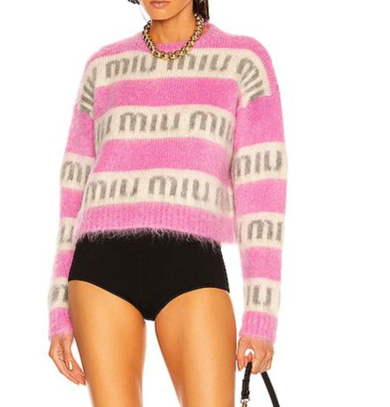 MIU MIU Mohair Pink Logo Sweater Jumper Size 38 | eBay MIU MIU Mohair Pink Logo Sweater Jumper Size 38 | eBay