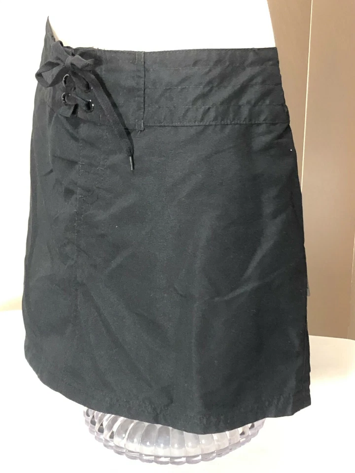 Island Escape Mini Board Skirt 6 8 10 12 14 Swimsuit Cover Up Black - Image 2 of 4