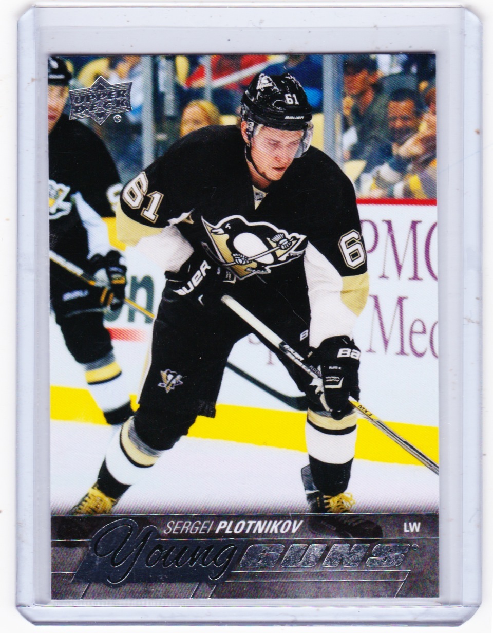 15-16 2015-16 UPPER DECK SERGEI PLOTNIKOV YOUNG GUNS ROOKIE 203 PENGUINS