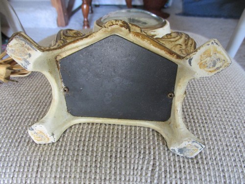 Original Paint Working 1950's Electric United Clock Model 82 Ornate Art Deco USA - Picture 5 of 5