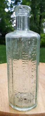 Antique Aqua Dr. Baxter's Mandrake Bitters Lord Bros Burlington VT Quack Cure
