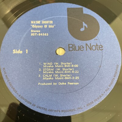 米LP Wayne Shorter Odyssey Of Iska BST84363 BLUE NOTE /00260 WAYNE SHORTER 