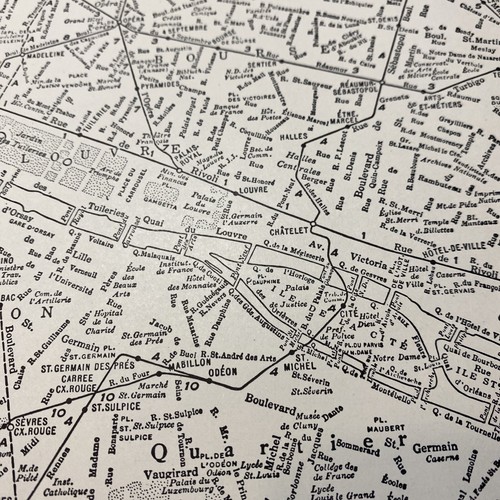 Mapa del Atlas de Ferrocarriles Subterráneos del Ferrocarril de París Años 40 Mapa De Colección - Imagen 13 de 14